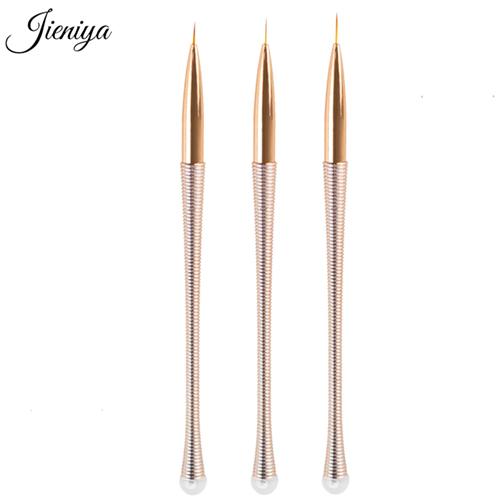 Nylon Rose gold Liner nail brush 20mm