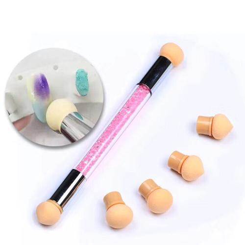 Colorful Easy To Use Double-Ended Sponge Pedicure Silicon Dotting Pen