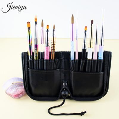 Black Portable Nail Brushes Storage Bag