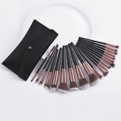 20 Pieces Of Super Soft Hair Leather Bag Set Combination Professional Makeup Cosmetic Brushes