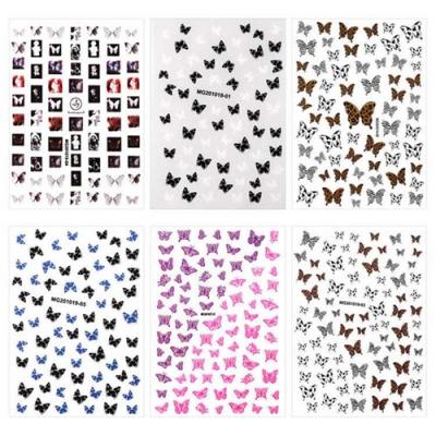 2022 Best Sell Butterfly Nail Stickers Nail Art Stickers Decals Nail Decoration