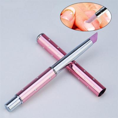 Stone Nail File Nail Quartz Pen Repair Polishing Pen Manicure Scrub Buffing Care Tool