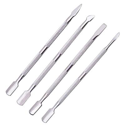 Professional Metal Silver Nail Cuticle Pusher Cutter Pedicure Manicure Tools