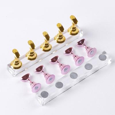 2022 Acrylic Manicure Practice Stand Magnetic Training Nail Display Stand Nail Chess Board Holder - copy